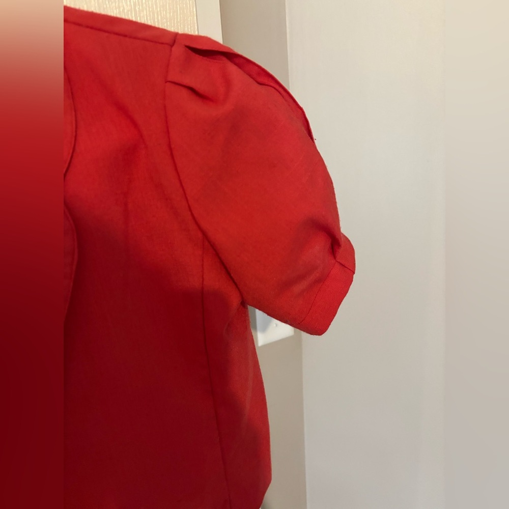 Vintage red blazer, size M - Picture 4 of 11